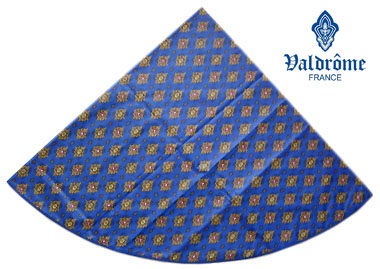 Round Tablecloth Coated (VALDROME / Batiste. blue) - Click Image to Close